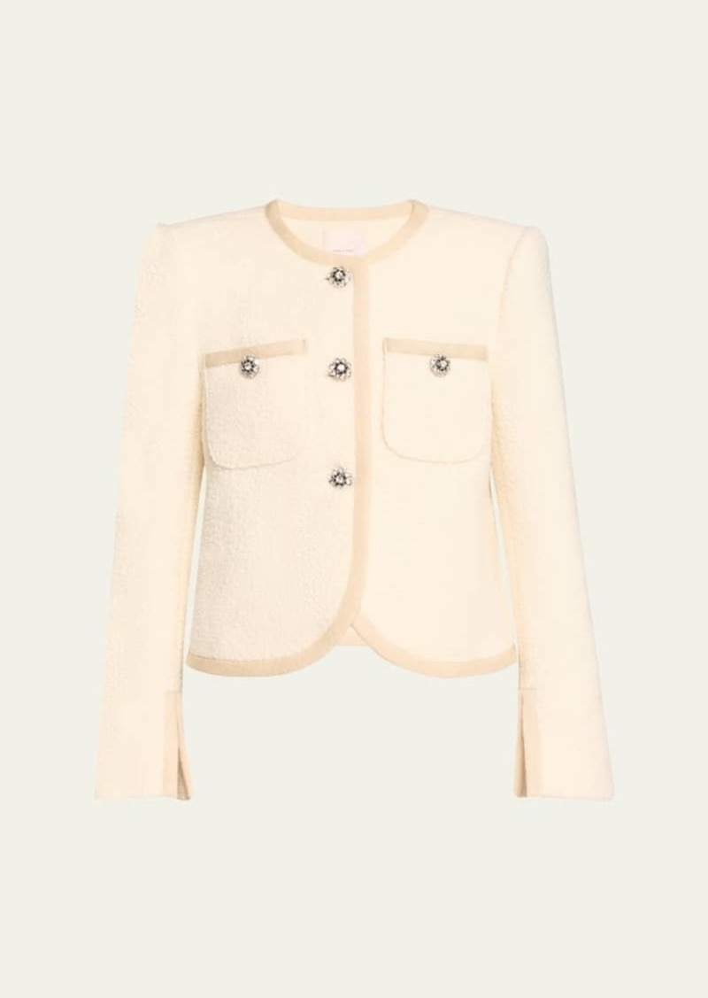 Cinq a Sept Junia Boucle Crop Jacket