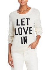 Cinq a Sept Let Love In Rhinestone Sweater