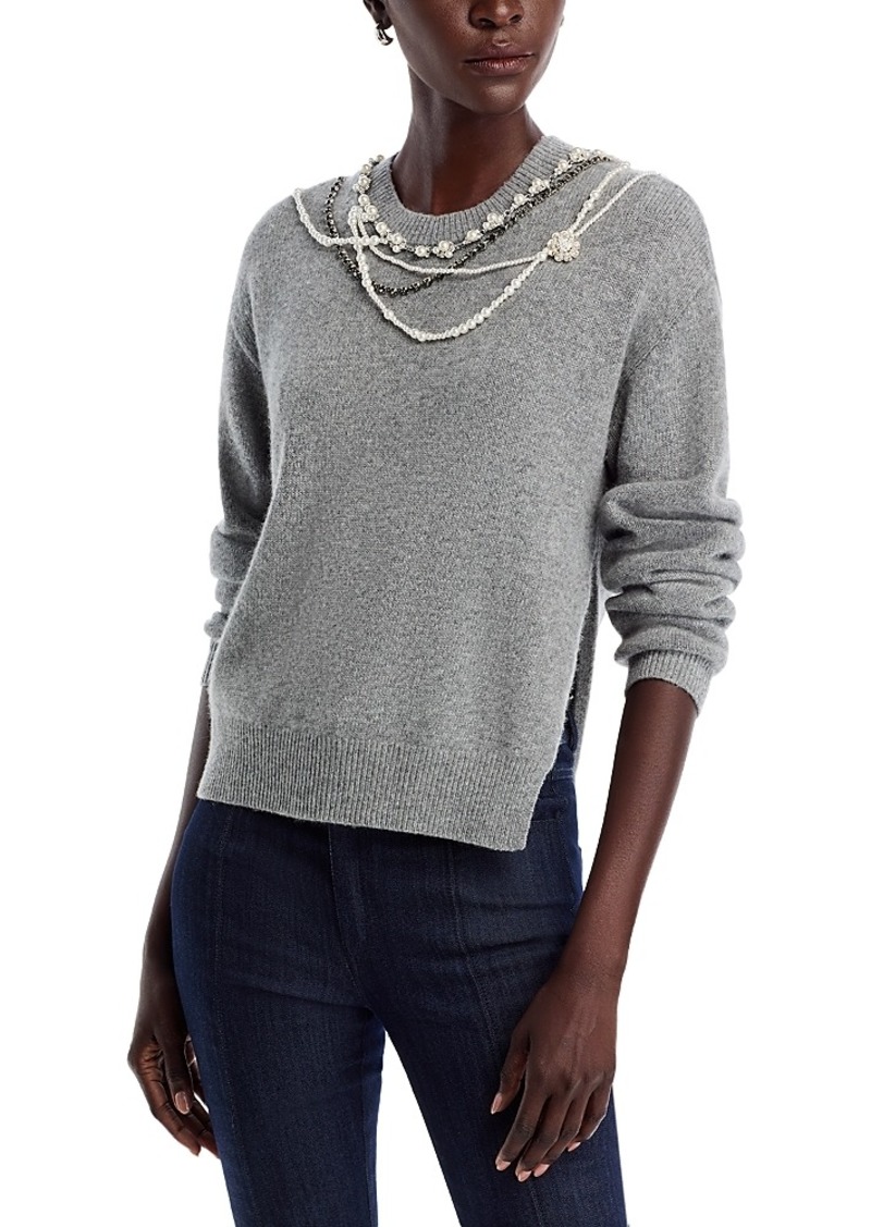 Cinq a Sept Lilliana Necklace Sweater