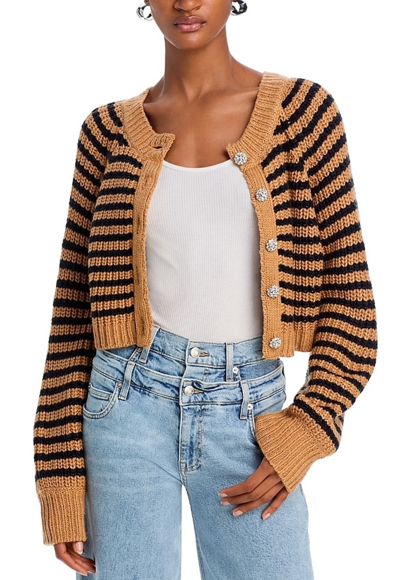 Cinq a Sept Millie Striped Shaker Cardigan