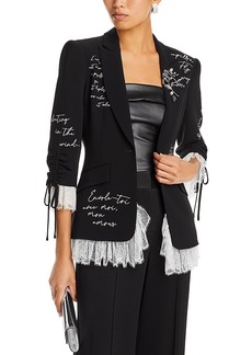 Cinq a Sept Mon Amour Roxie Embroidered Blazer