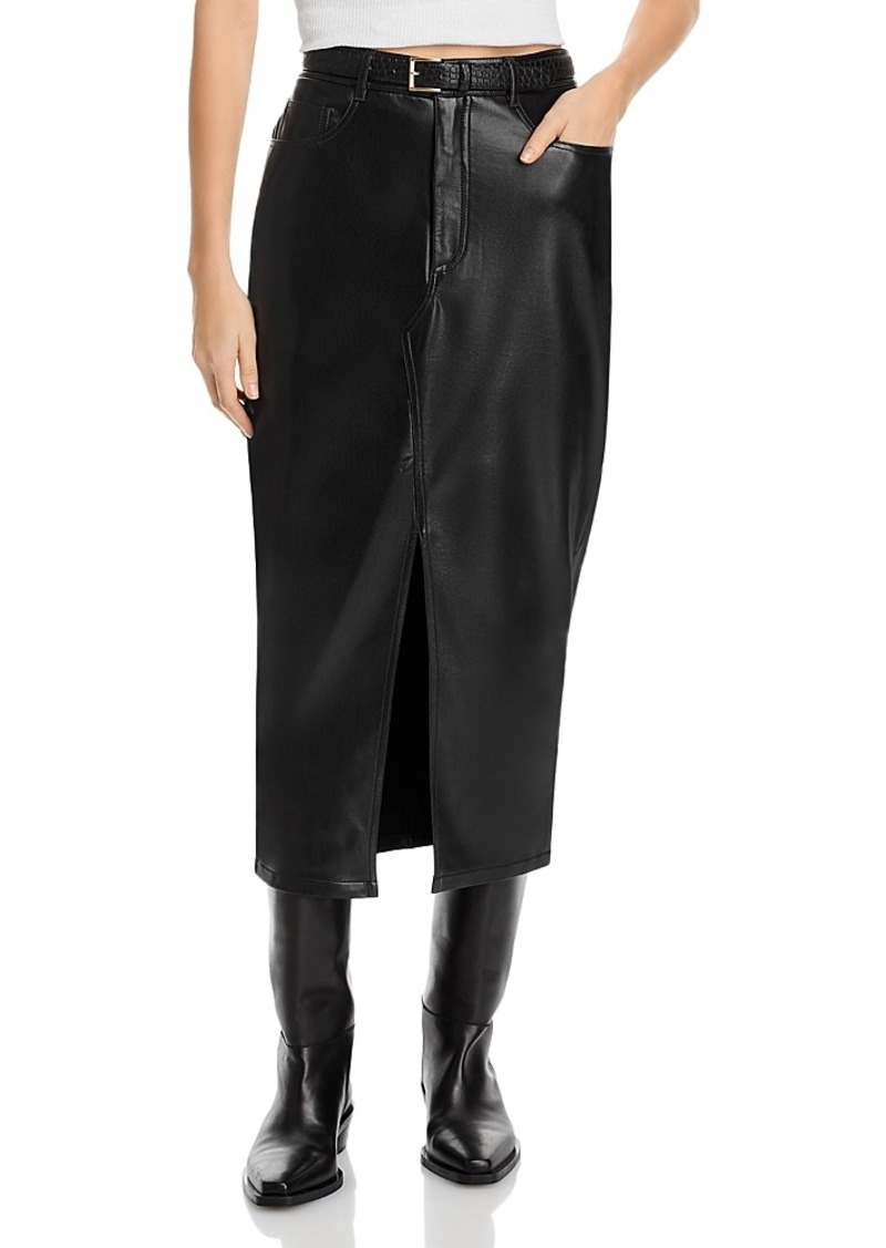 Cinq a Sept Tana Faux Leather Skirt