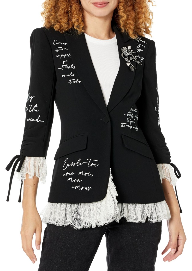 Cinq A SEPT'S MON Amour EMB Roxie Blazer Black/GLIVER