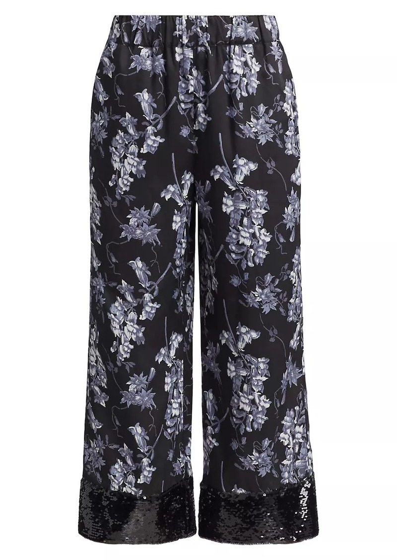 Cinq a Sept Coastal Floral Phoebe Pants