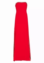 Cinq a Sept Collins Embellished Crepe Gown