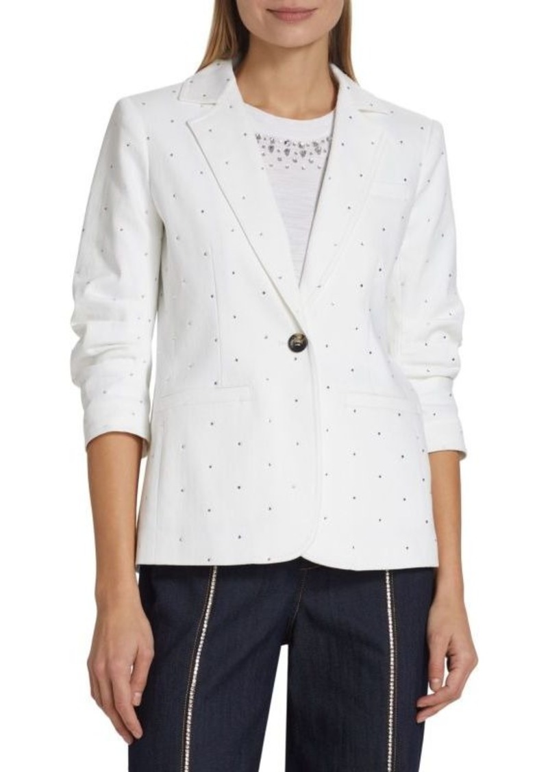 Cinq a Sept Ditsy Khloe Rhinestone Blazer