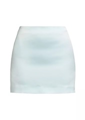 Cinq a Sept Doris Satin Miniskirt