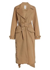 Cinq a Sept Embroidered Sienna Trench Coat
