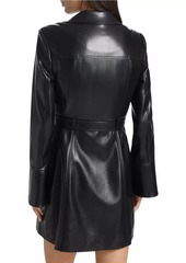 Cinq a Sept Evie Faux Leather Moto Minidress