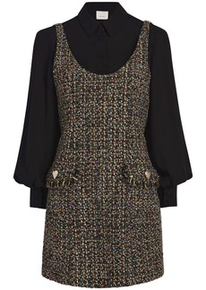 Cinq a Sept Florianna long-sleeve tweed dress