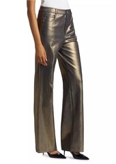 Cinq a Sept Francine Coated Straight Pants