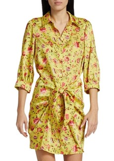 Cinq a Sept Gaby Floral Belted Mini Dress