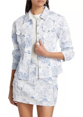 Cinq a Sept Garden Toile Scrunched Canyon Jacket