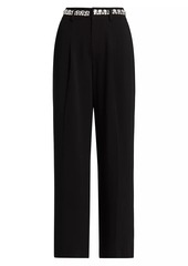 Cinq a Sept Genna Crystal-Embellished Wide-Leg Pants