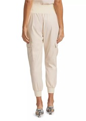 Cinq a Sept Giles Faux-Leather Cargo Pants