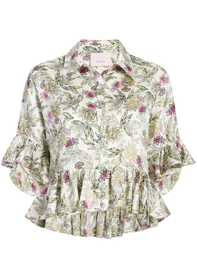 Cinq a Sept Gillian floral-print shirt