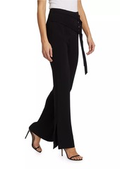 Cinq a Sept Hadlee Belted Straight-Leg Pants