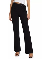 Cinq a Sept Hadlee Belted Straight-Leg Pants