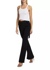 Cinq a Sept Hadlee Belted Straight-Leg Pants