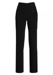 Cinq a Sept Hadlee Belted Straight-Leg Pants