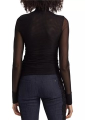 Cinq a Sept Halen Sheer Mesh Top