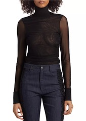 Cinq a Sept Halen Sheer Mesh Top