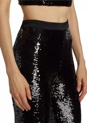 Cinq a Sept Holiday Amy Sequin Flared Pants