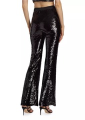 Cinq a Sept Holiday Amy Sequin Flared Pants