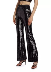 Cinq a Sept Holiday Amy Sequin Flared Pants