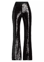 Cinq a Sept Holiday Amy Sequin Flared Pants