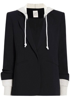 Cinq a Sept hooded single-breasted blazer