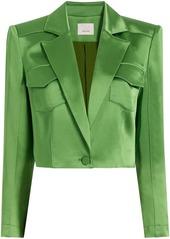 Cinq a Sept Ida satin-finish blazer