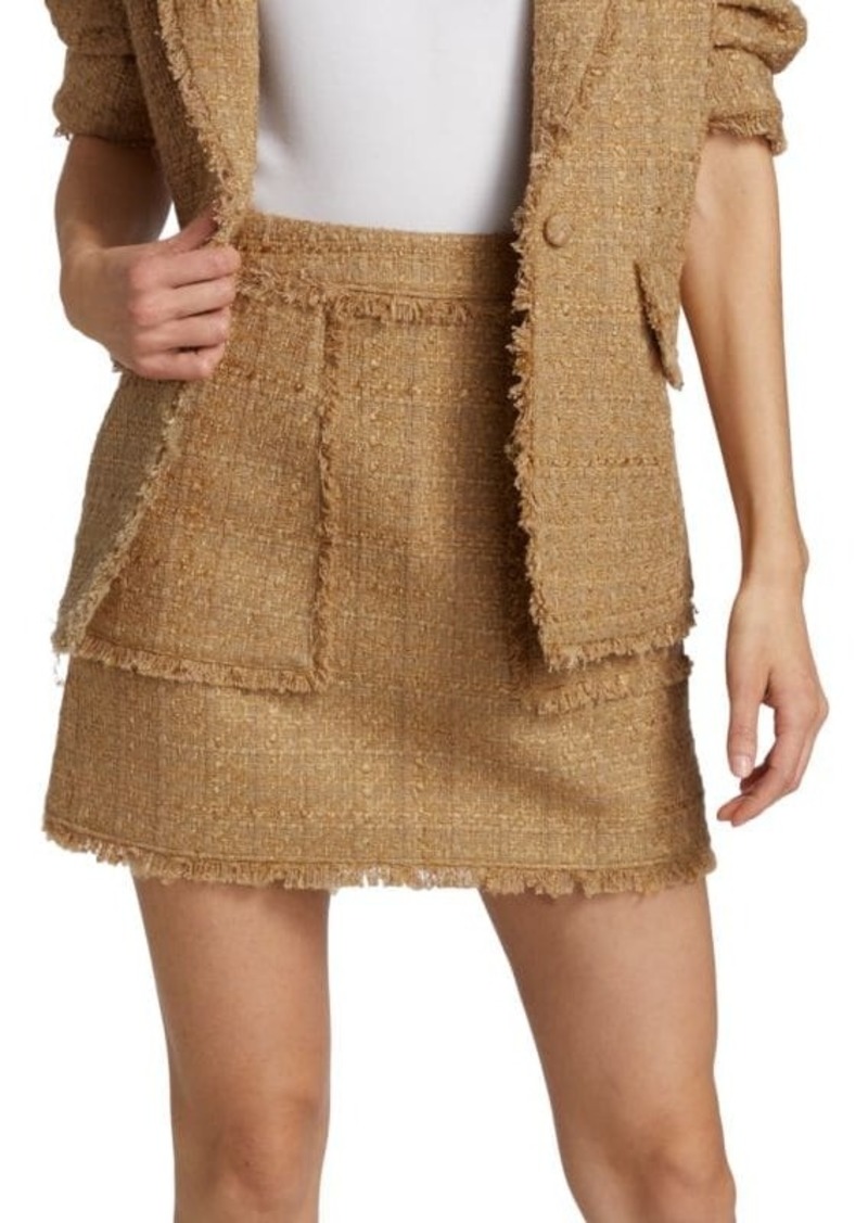 Cinq a Sept Jaycie Bouclé Knit Miniskirt