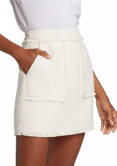 Cinq a Sept Jaycie Bouclé-Knit Miniskirt