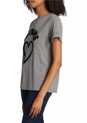 Cinq a Sept Je T'aime Heart Slub T-Shirt