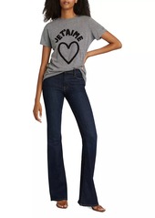 Cinq a Sept Je T'aime Heart Slub T-Shirt