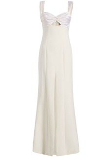 Cinq a Sept Julie sweetheart-neck side-slit gown