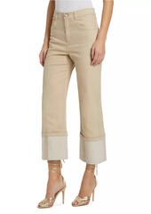 Cinq a Sept Kaia Cuffed Straight-Leg Pants