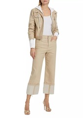 Cinq a Sept Kaia Cuffed Straight-Leg Pants