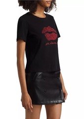 Cinq a Sept Kisses Je Taime Shrunken T-Shirt