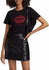 Cinq a Sept Kisses Je Taime Shrunken T-Shirt