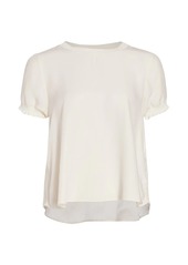 Cinq a Sept Lenna Silk T-Shirt