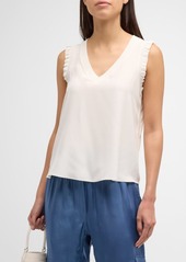 Cinq a Sept Lenore V-Neck Sleeveless Top