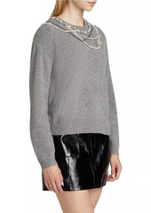 Cinq a Sept Lilliana Necklace Sweater