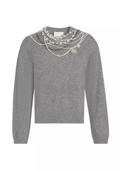 Cinq a Sept Lilliana Necklace Sweater