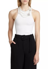 Cinq a Sept Lizzie Necklace-Embellished Tank