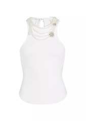 Cinq a Sept Lizzie Necklace-Embellished Tank