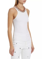 Cinq a Sept Lizzie Rhinestone Tank