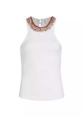 Cinq a Sept Lizzie Rhinestone Tank