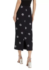 Cinq a Sept Malti Crystal Dot Maxi Skirt